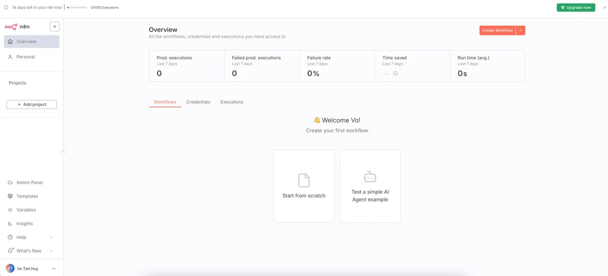 Hướng Dẫn Cài Đặt n8n - Bắt Đầu Hành Trình Tự Động Hóa