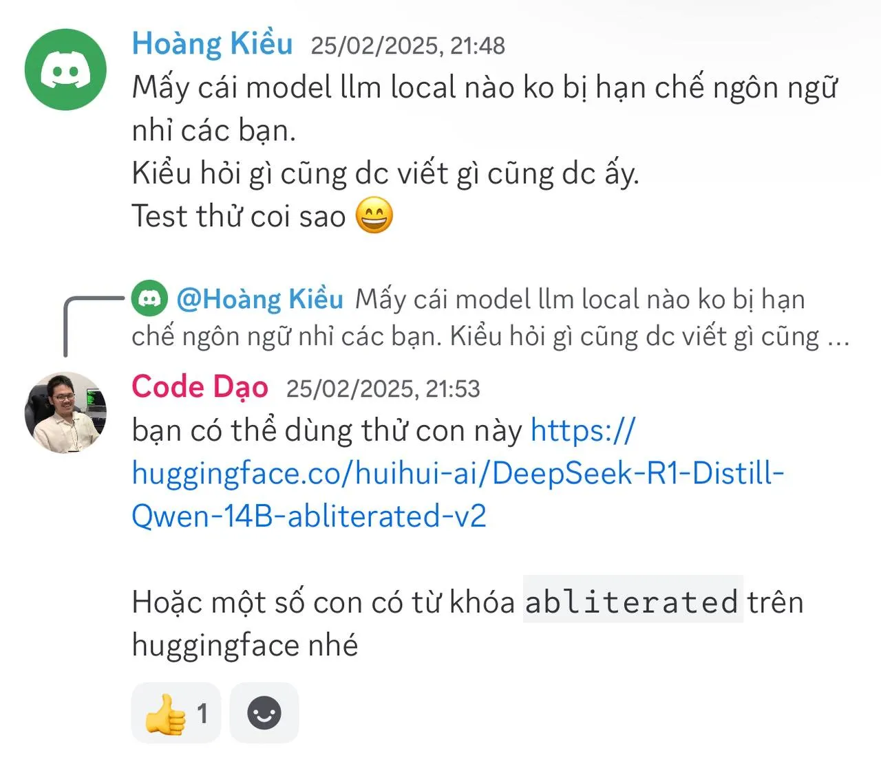 Hỗ trợ trên Discord