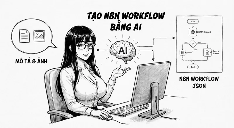 Tạo N8N Workflow Bằng AI thumbnail