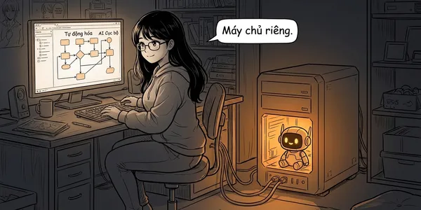 Tích Hợp n8n Với Ollama: Chạy AI Tự Động Hóa Hoàn Toàn Cục Bộ, Không Tốn Một Xu API