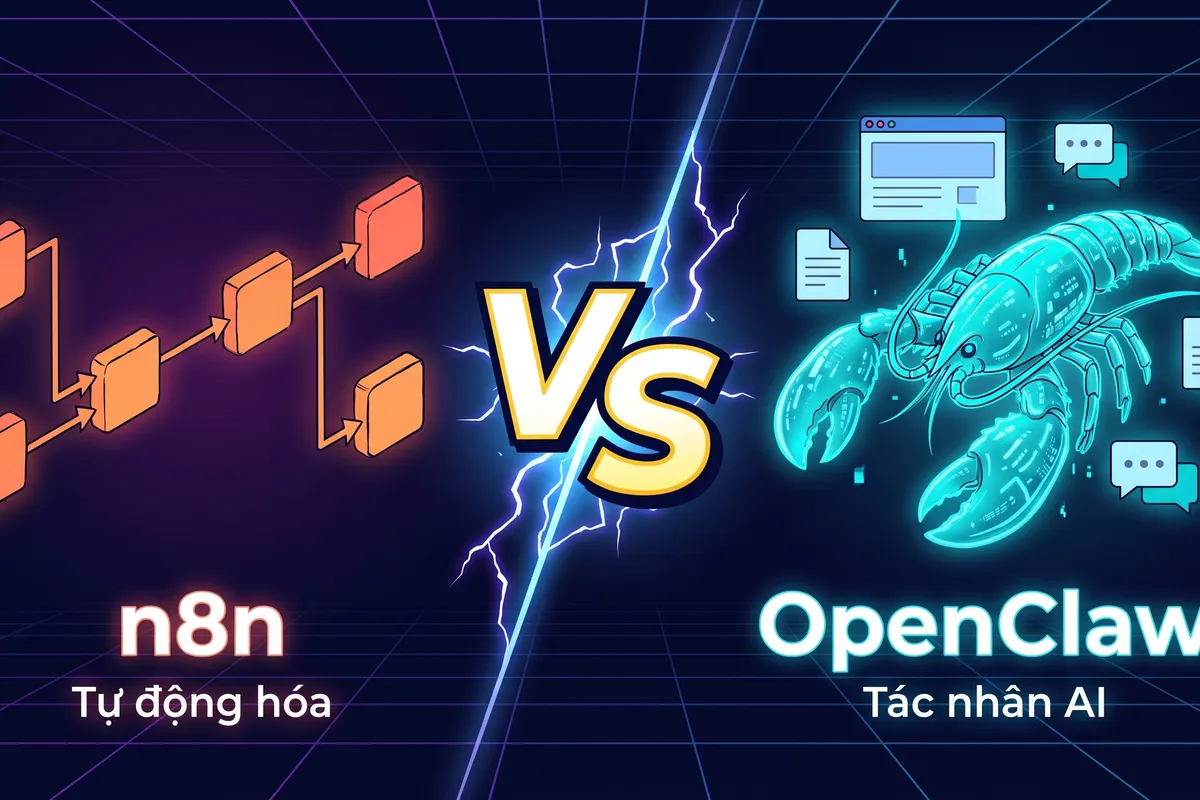 n8n vs OpenClaw: Hai Công Cụ Automation Hoàn Toàn Khác Nhau (Và Bạn Cần Biết Khi Nào Dùng Cái Nào)